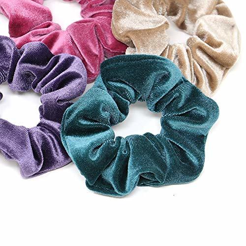 Belleza Lomire® Scrunchies de Banda Velvet Elástico