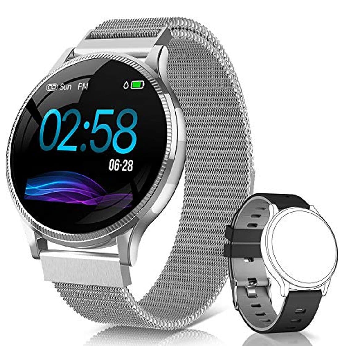 Product NAIXUES Smartwatch, Reloj Inteligente IP67 Pulsera Actividad Inteligente con Pulsómetro, Monitor de