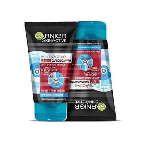 Beauty Garnier Skin Active Pure Active Gel limpiador de poros y exfoliante facial