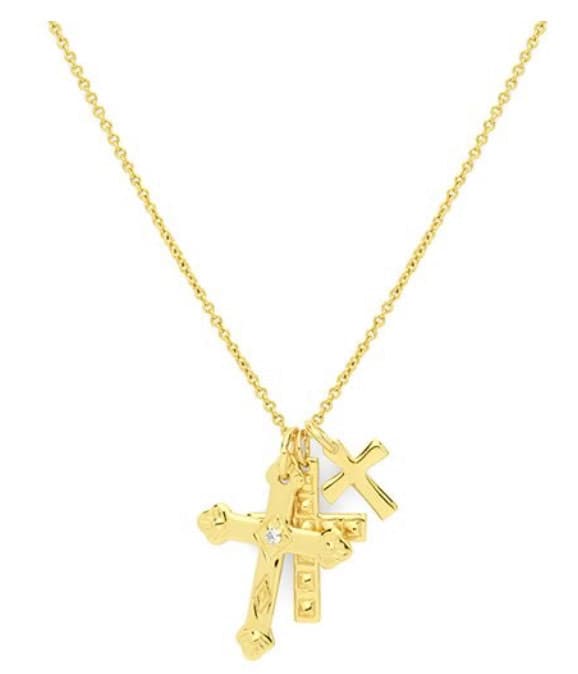 Moda Multi Cross Necklace