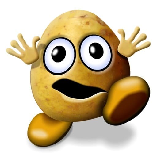 App POTATO PANIC - action runner fun game