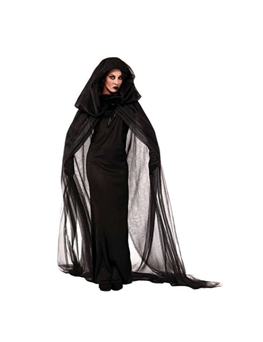 Moda Disfraz Bruja Mujer para Halloween Vestido Vampiresa Novia Cadaver Cosplay