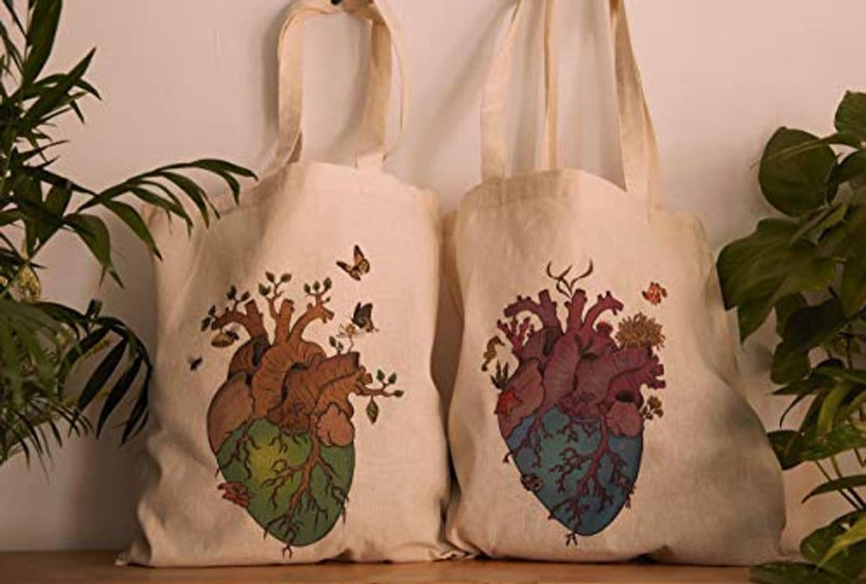 Product Nature heart tote bag