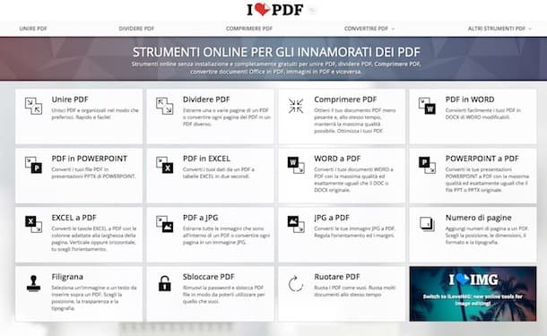 Moda iLovePDF | Herramientas PDF online gratis