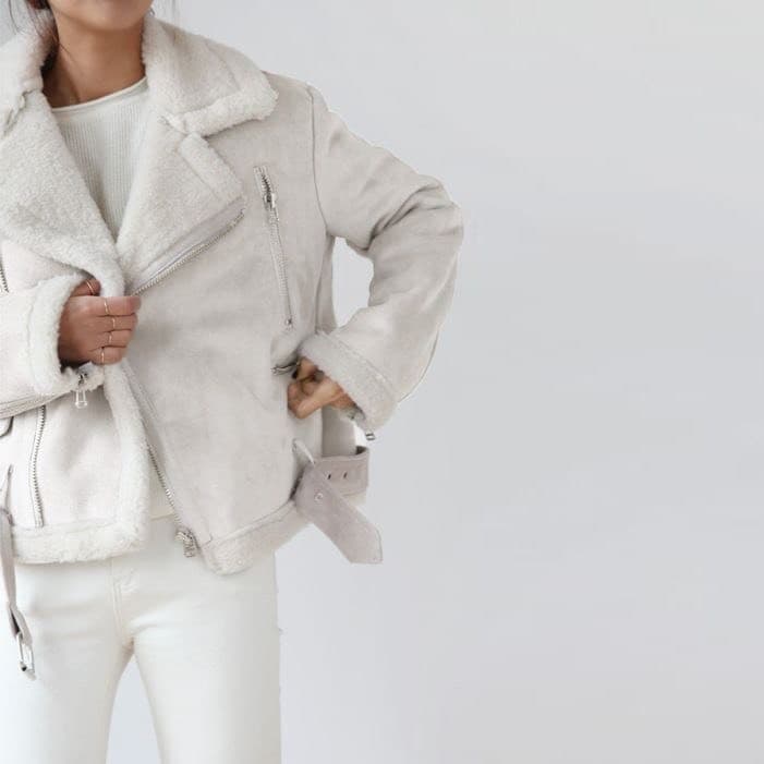 Product White Aviator Jacket