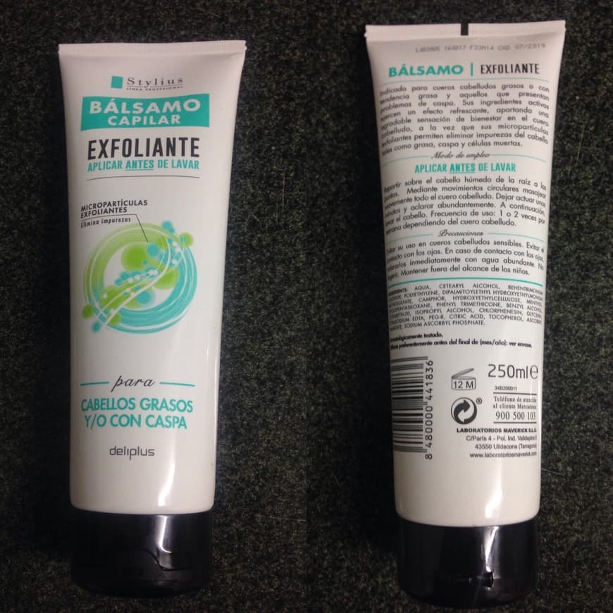 Producto Bálsamo exfoliante capilar 