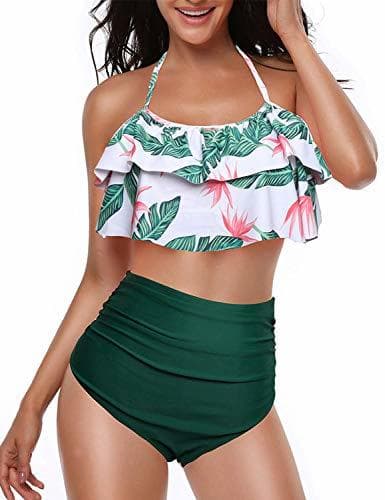 Moda Yuson Girl Mujer Conjunto De Frill Bikini Tiras Talle Alto Tallas Grandes