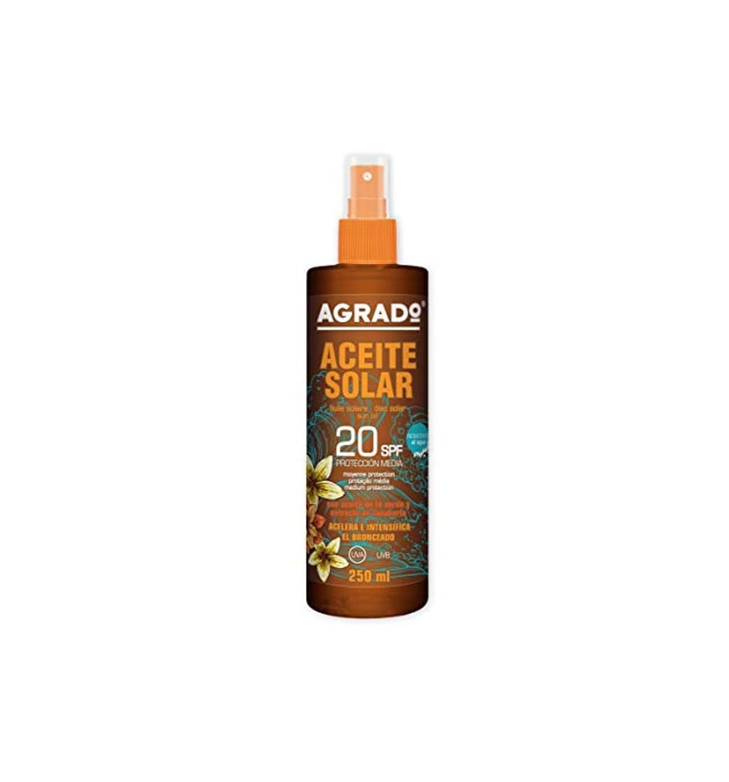 Product Aceite Protector Solar Hidratante con Factor de Protección Solar 20 SPF UVA