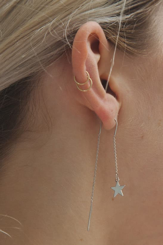 Fashion Silver Star Drop Earrings - Jewelry - Accessories - Brandy Melville