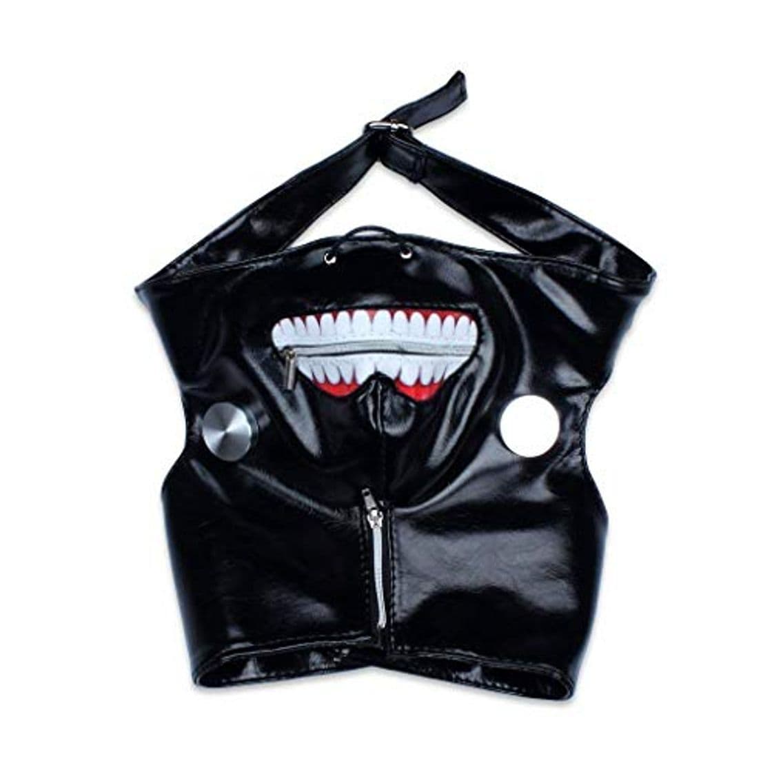 Product Edealing 1PCS Cosplay Tokyo Ghoul Kaneki Ken cremallera ajustable PU Máscara de