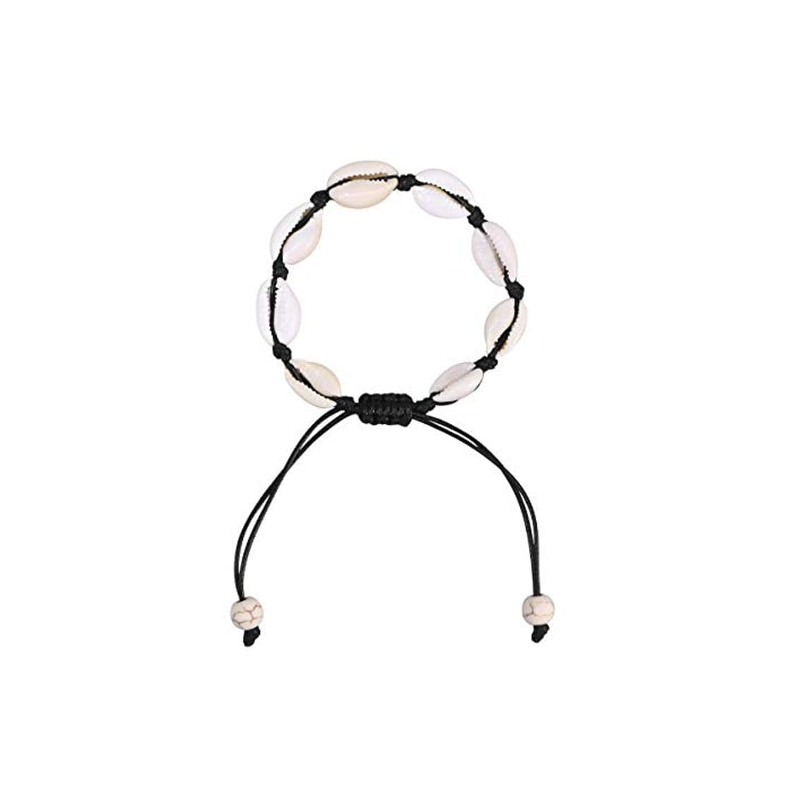 Producto Amosfun Pulsera Moldeada Hecha a Mano Pulsera de Concha Tejida encantos de