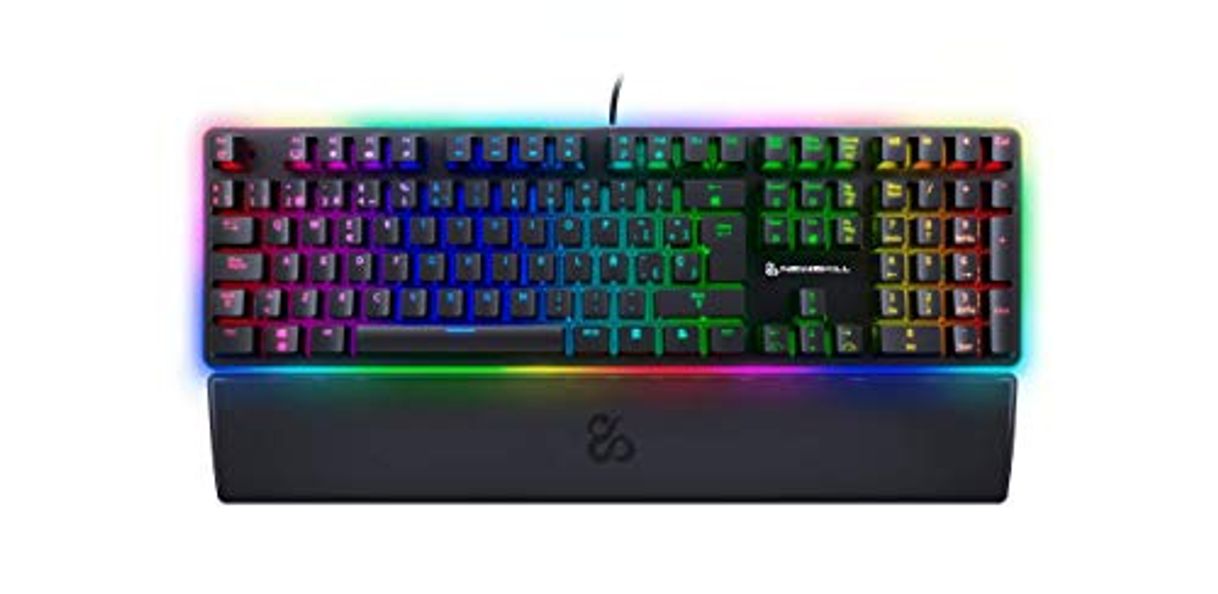 Producto Newskill Suiko Switch Brown - Teclado Mecánico Gaming con Reposamuñecas Incluido