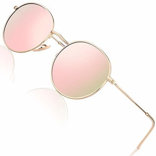 Fashion CGID E47 Pequeño Estilo Vintage Retro Lennon inspirado círculo metálico redondo gafas