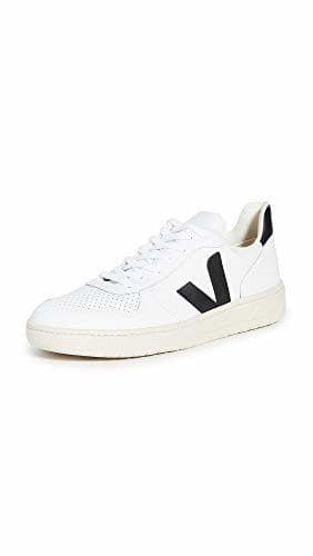 Fashion VEJA V-10 Zapatillas Moda Hombres Blanco/Negro