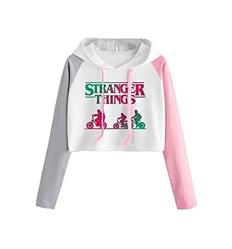 Producto Sudadera Stranger Things Niña, Sudadera Stranger Things 3 Mujer Corta Sudadera con