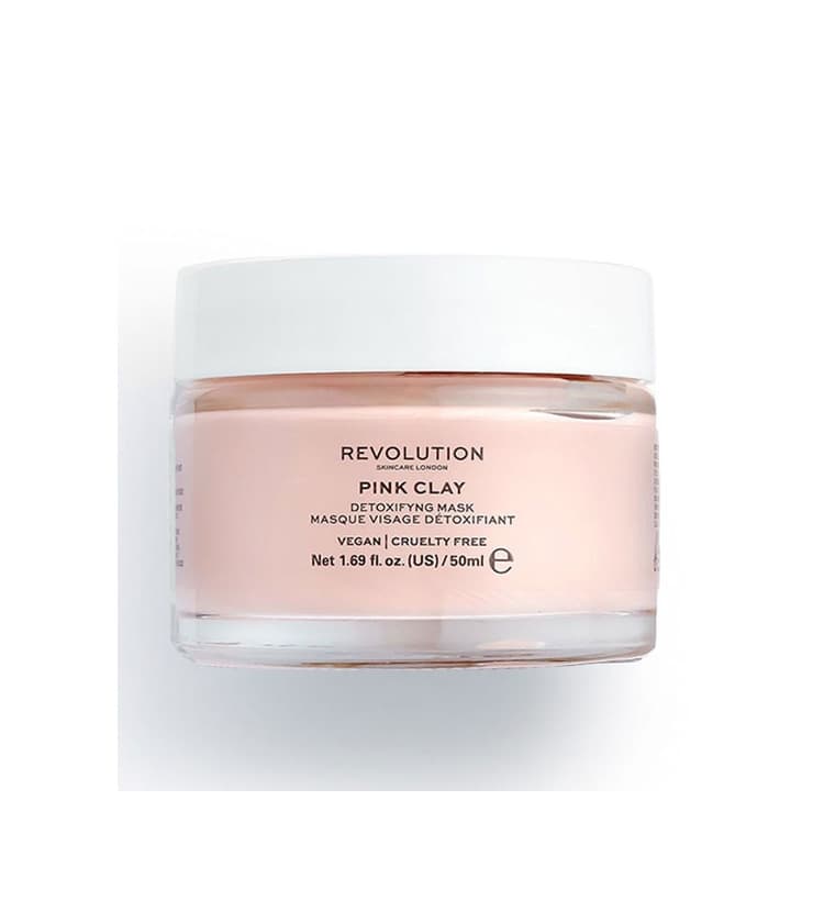 Belleza Máscara facial desintoxicante de arcilla rosa Revolution Skin