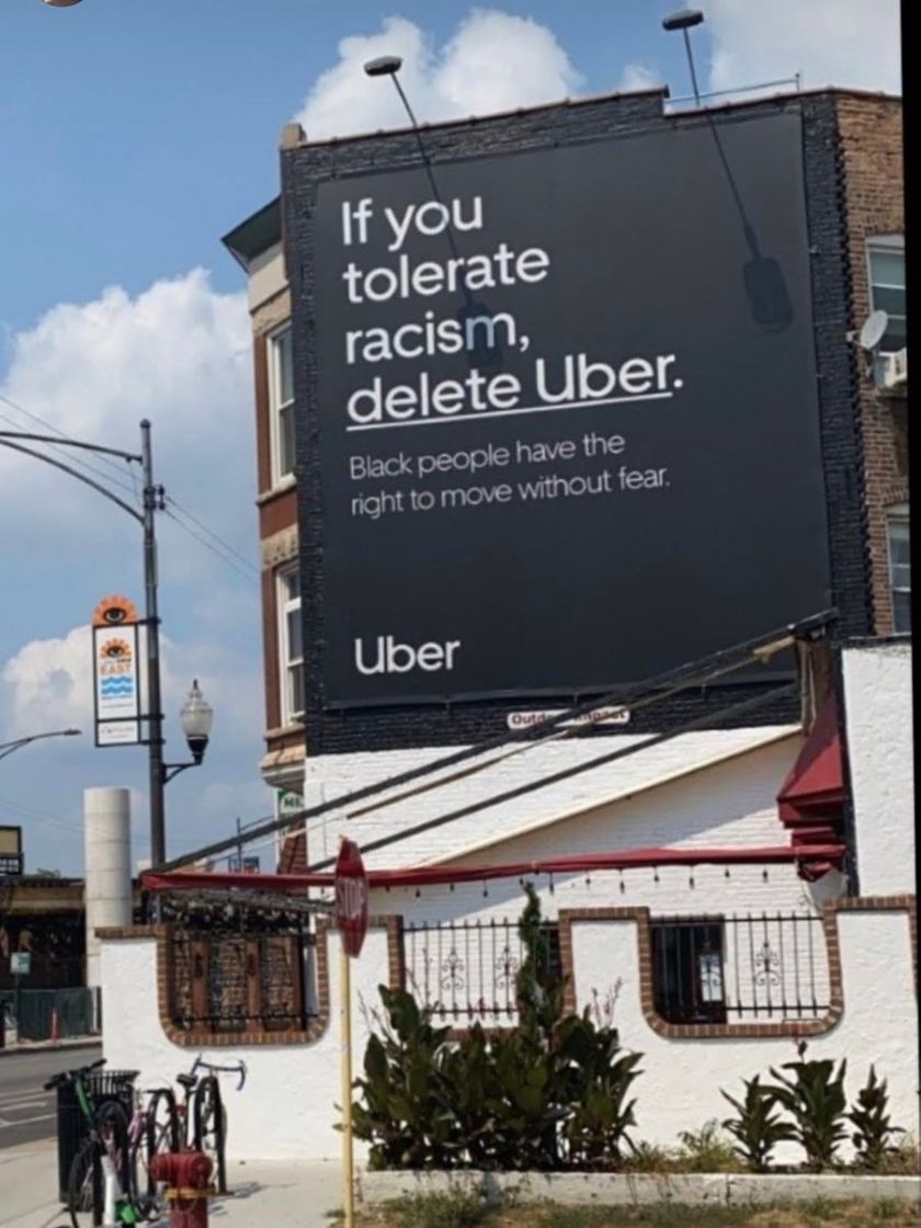 Moda If you tolerate racism, delete Uber 