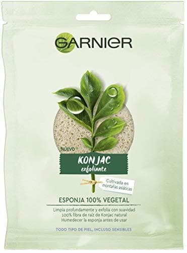 Belleza Garnier BIO Esponja Exfoliante Limpiadora de Konjac Natural