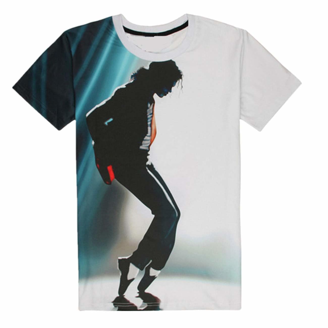 Fashion Shuanghao MJ Michael Jackson Space Dance Top Punk Cotton 100% Colorful Tshirt