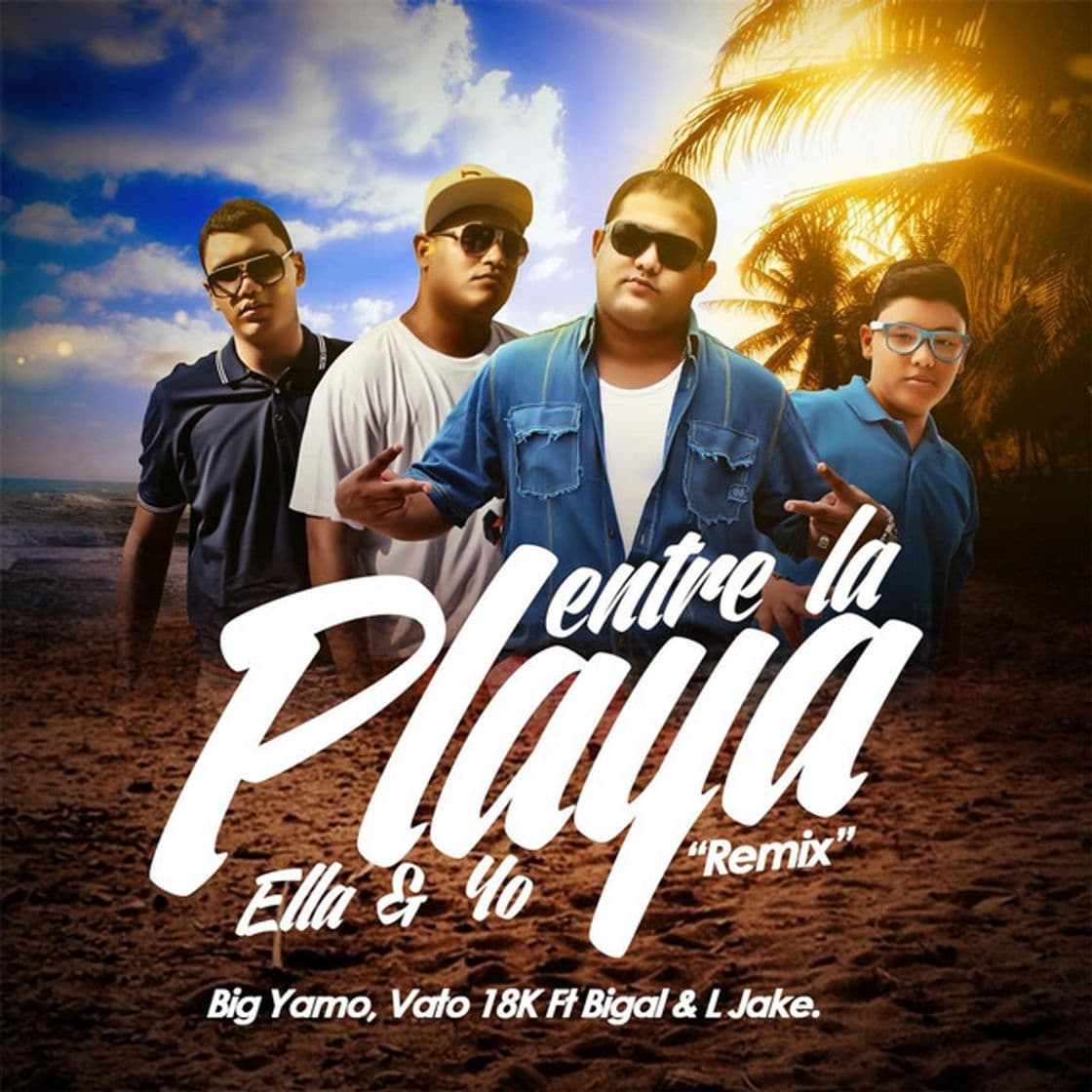 Canción Entre la Playa Ella y Yo (Oficial Remix)