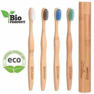 Belleza DUAMY Cepillos de Dientes de Bambú Ecológicos