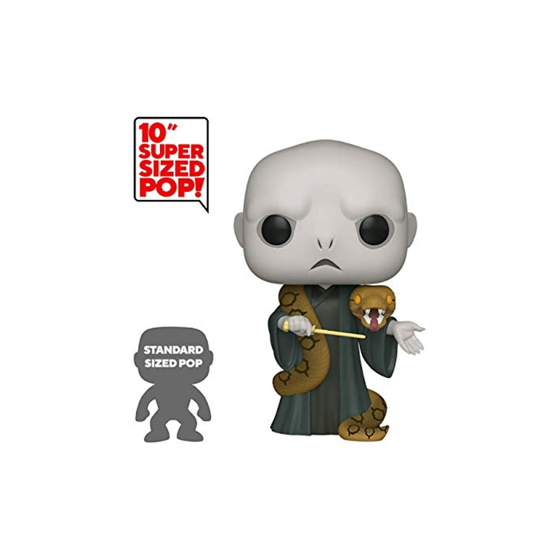 Juego Funko- Pop Harry Potter: 10" Voldemort w/Nagini S10 Figura Coleccionable, Multicolor