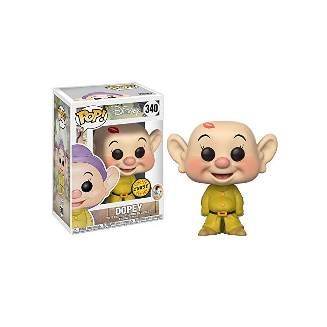 Producto Blancanieves y los siete enanitos Dopey Pop! Variante de Vinilo Figure Chase y (Incluido con Pop BOX PROTECTOR CASE)