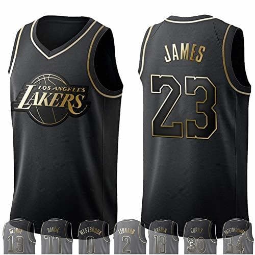 Product WOLFIRE WF Camiseta de Baloncesto para Hombre, NBA, Golden Edition. Antetokounmpo James