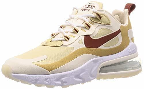 Fashion Zapatillas Deportivas Unisex NIKE Air MAX 270 React en Cuero Beige AT6174-700