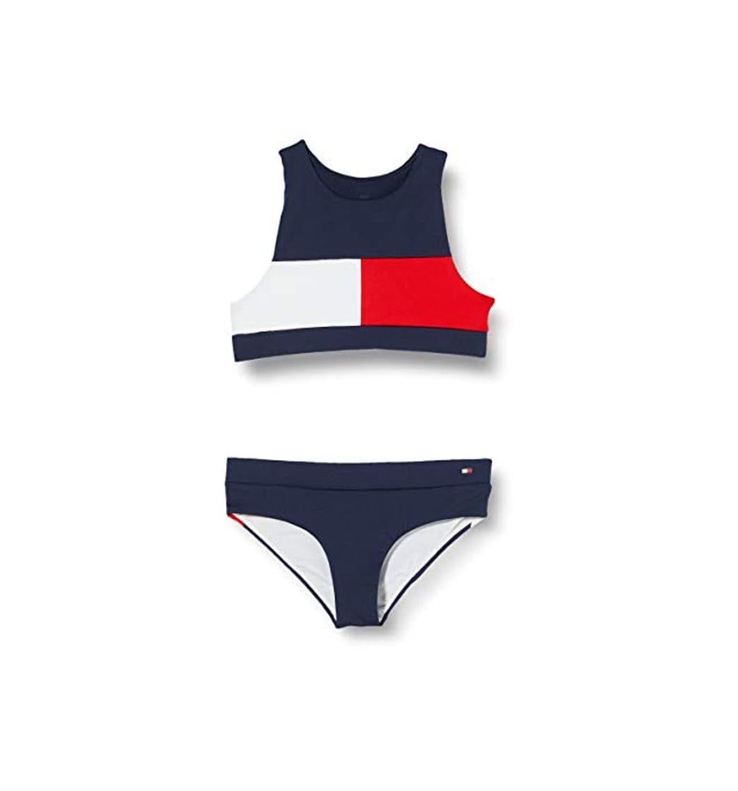 Product Tommy Hilfiger Crop Top Set Bikini, Azul, 12-13 años