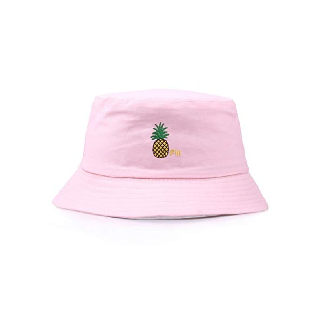 Producto planuuik Unisex Reversible Bucket Hat Lindo Bordado de piña Gorra de Pescador