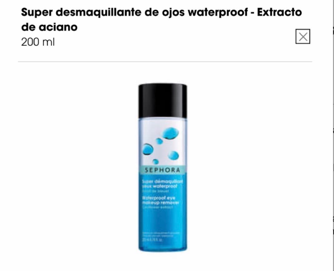 Product Desmaquillante Waterproof Sephora