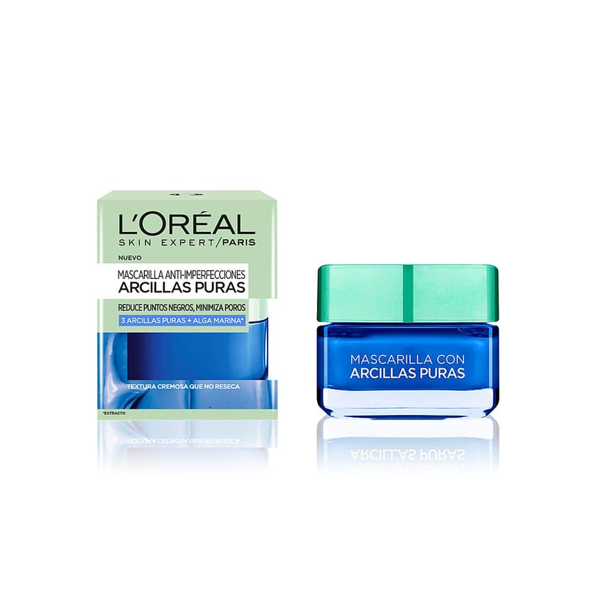 Product Arcillas Puras Mascarilla facial Azul antiimperfecciones L'Oréal Paris