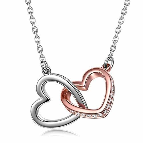 Fashion Kami Idea San Valentin Regalos Collares Mujer Joven Colgante Corazon Oro Rosa