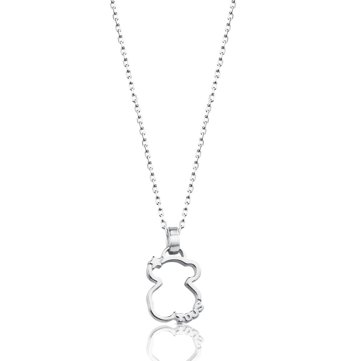 Moda Silver Silueta Necklace - TOUS 