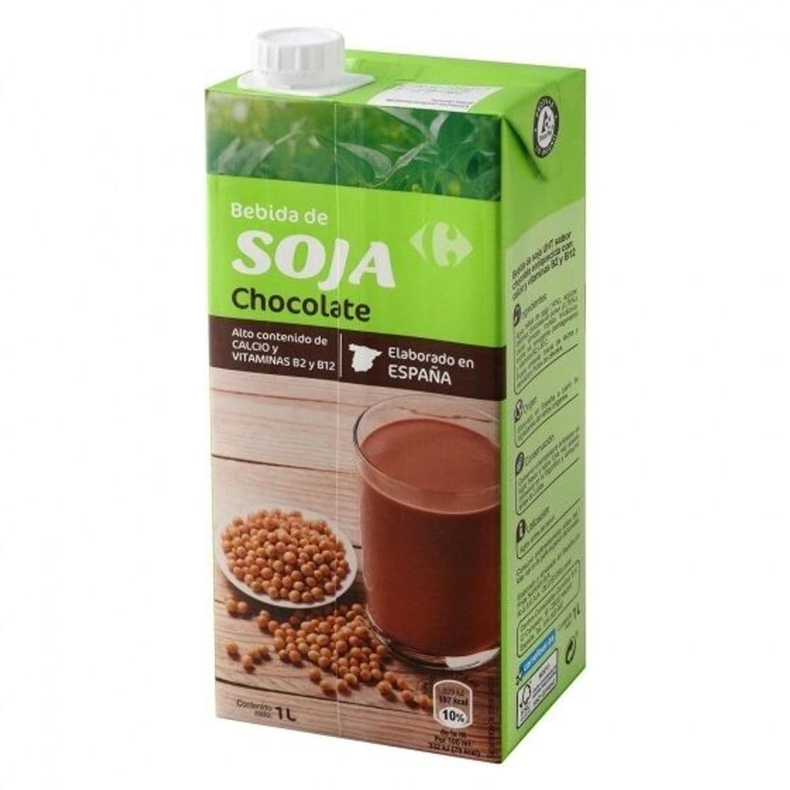 Fashion Bebida de soja sabor chocolate Carrefour brik 1 l. | Carrefour ...