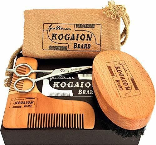 Beauty Kit Cuidado Barba - Regalos para Hombres con barba - Cepillo Barba