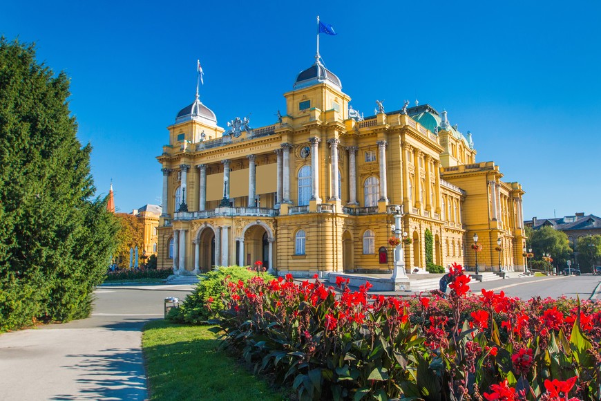 Lugar Croatian National Theatre in Zagreb