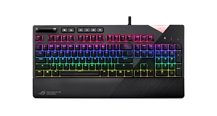 Electronic Asus Rog Strix Flare - Teclado Mecánico con interruptores Cherry MX RGB