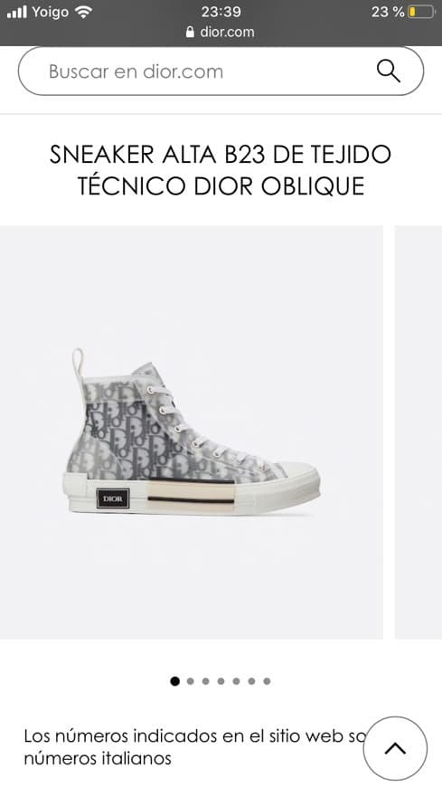 Fashion SNEAKER ALTA B23 DE TEJIDO TÉCNICO DIOR OBLIQUE