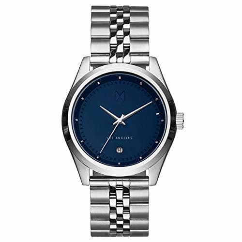 Fashion MVMT Rise Bristol 39 mm Plata Acero Inoxidable Reloj de Pulsera TC01-BLUS