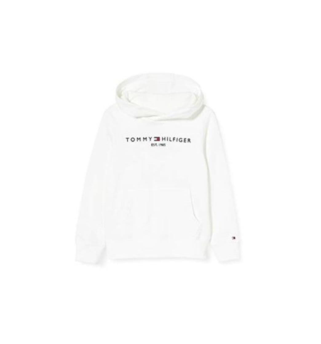 Moda Tommy Hilfiger Essential Hoodie Capucha, Blanco