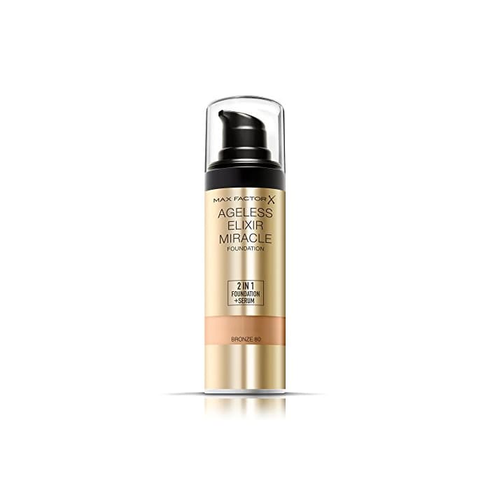 Producto Max Factor Ageless Elixir Miracle Base de Maquillaje Tono 80 Bronze