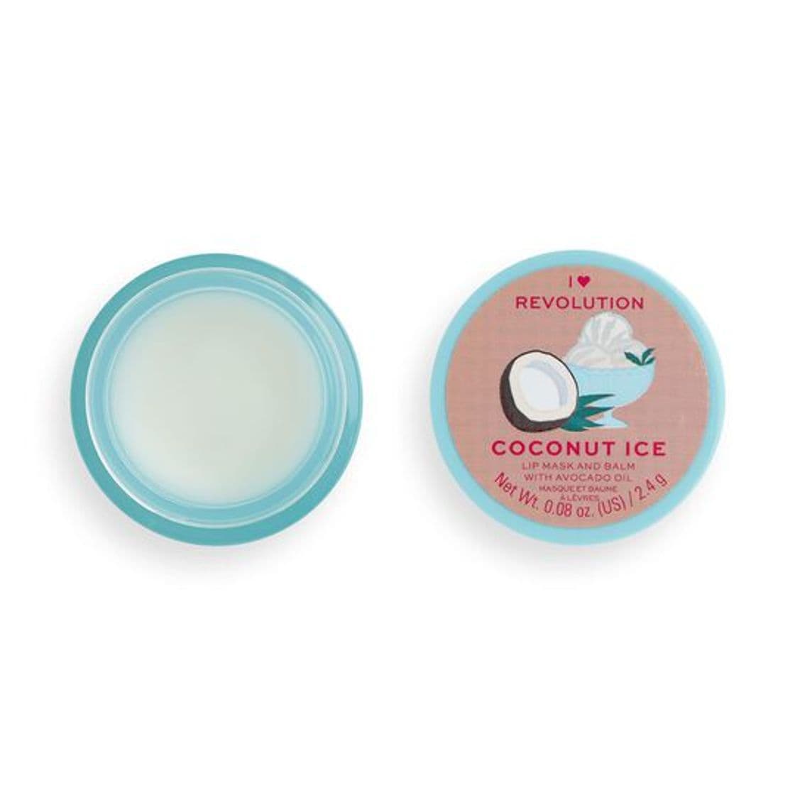 Fashion I Heart Revolution Lip Mask & Balm Coconut Ice 