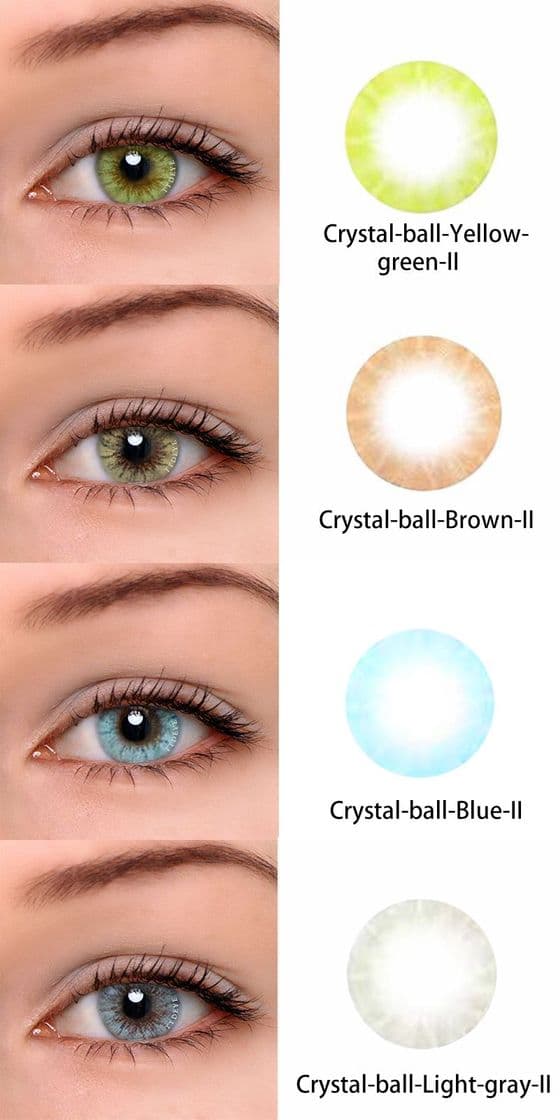 Fashion TTDeye Crystal Ball Yellow-Green II Colored Contact Lenses