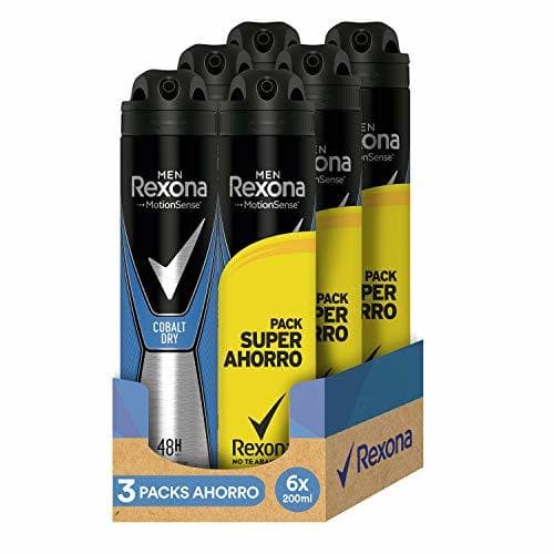 Beauty Rexona Desodorante Antitranspirante Cobalt - 3 Packs Ahorro de 2x200 ml