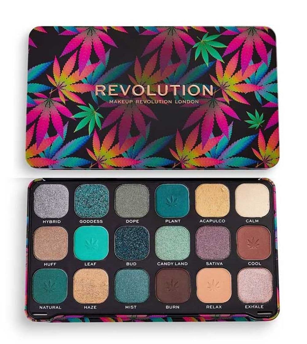 Fashion Makeup Revolution Forever Flawless Chilled with cannabis sativa