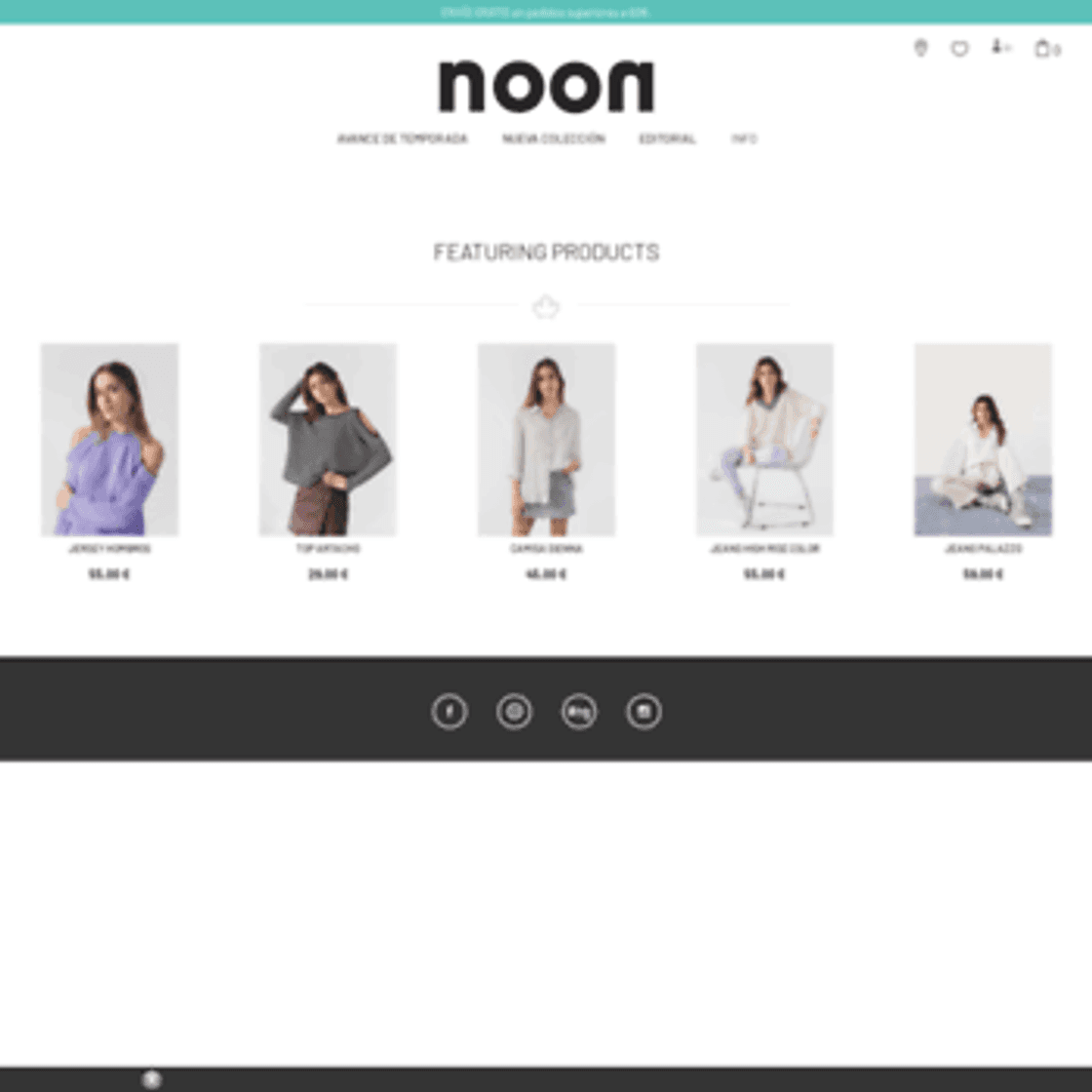 Fashion NOON: Inicio