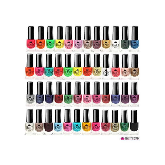 Beauty Set De 48 Esmalte De Uñas 48 Colores Diferentes Botella Moderna De