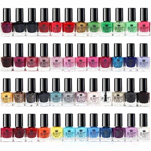 Beauty 50 x Esmalte De Uñas Conjunto 48 Colores Diferentes 2 Clavos Etiquetas